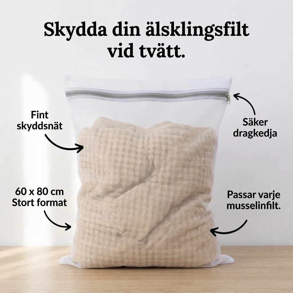 Tvättpåse för muslin